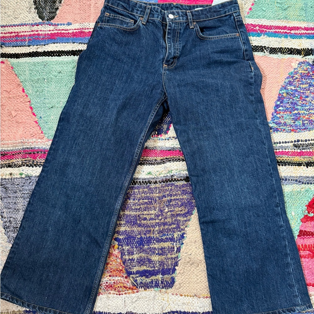 Zara mid rise dark blue Women's Jeans